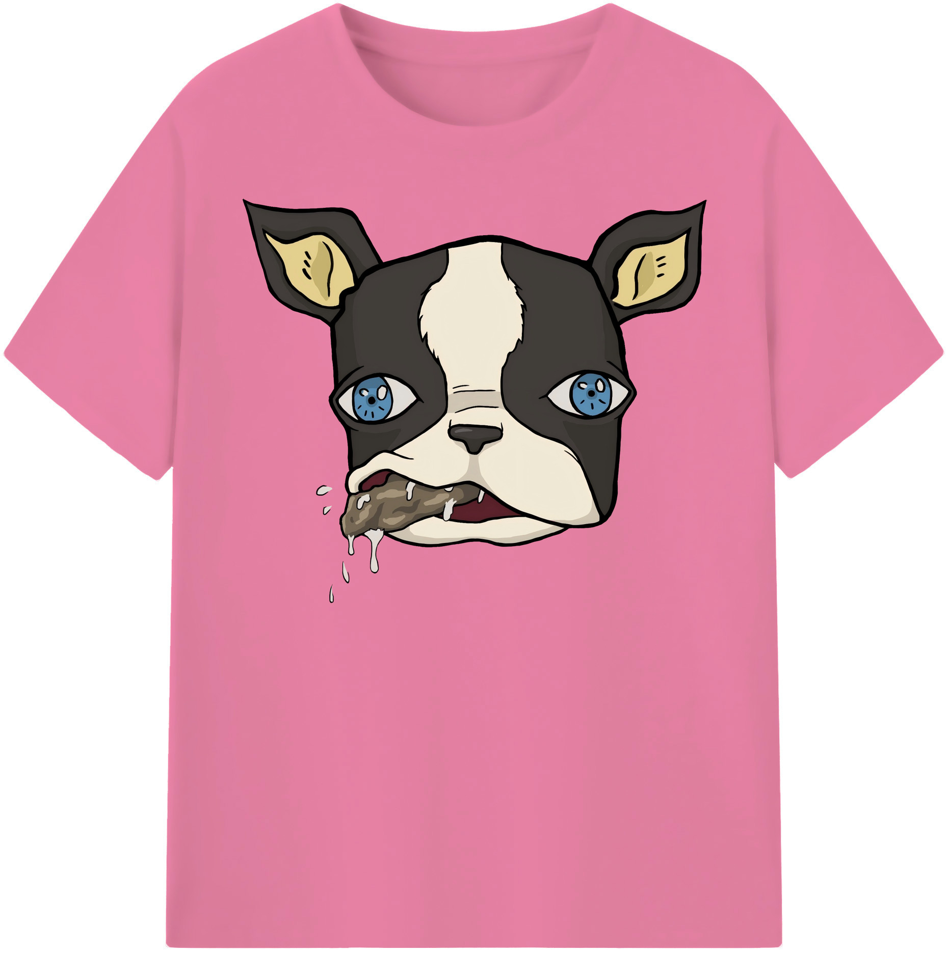 （画像用） ジョジョの奇妙な冒険 イギー JoJo's Bizarre Adventure Iggy 綿100％半袖Tシャツ（フロントプリント）